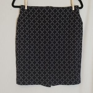 Navy/white skirt by Talbots! Size 2P